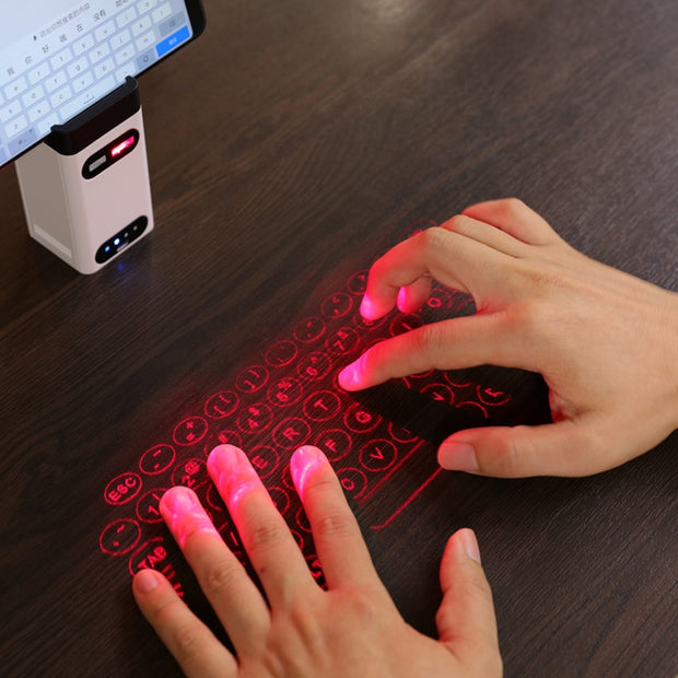 Wireless Virtual Bluetooth Laser keyboard - TheGadget spy