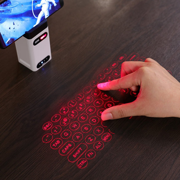 Wireless Virtual Bluetooth Laser keyboard - TheGadget spy